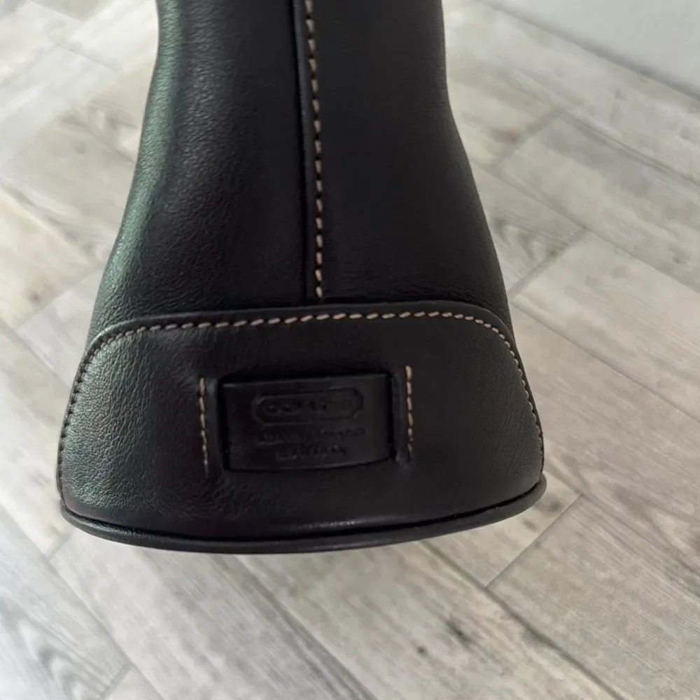 Coach Vintage Hampton Legacy Black Leatherware Tote
